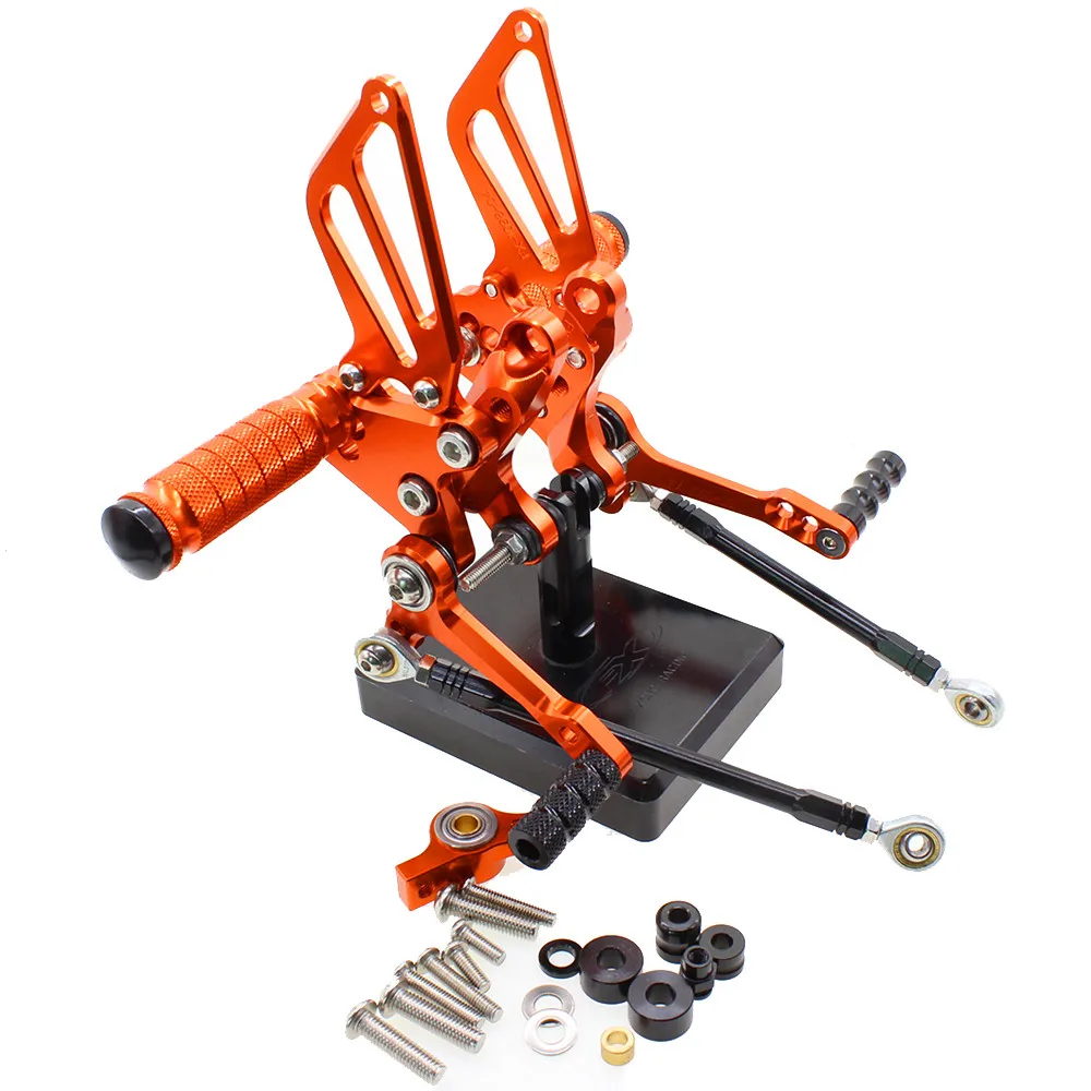 MFS мотоцикл Rearset CNC Регулируемые подножки Аксессуары Для Ducati 848 EV0 2008 2009 2010 2011 2012 2013