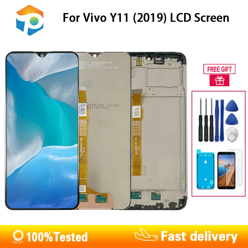 

Original For VIVO Y11/Y3/Y17 LCD Display Screen Touch Digitizer Assembly For VIVO Y12/Y15/U3X/U10 2019 With Frame Replace 6.35''