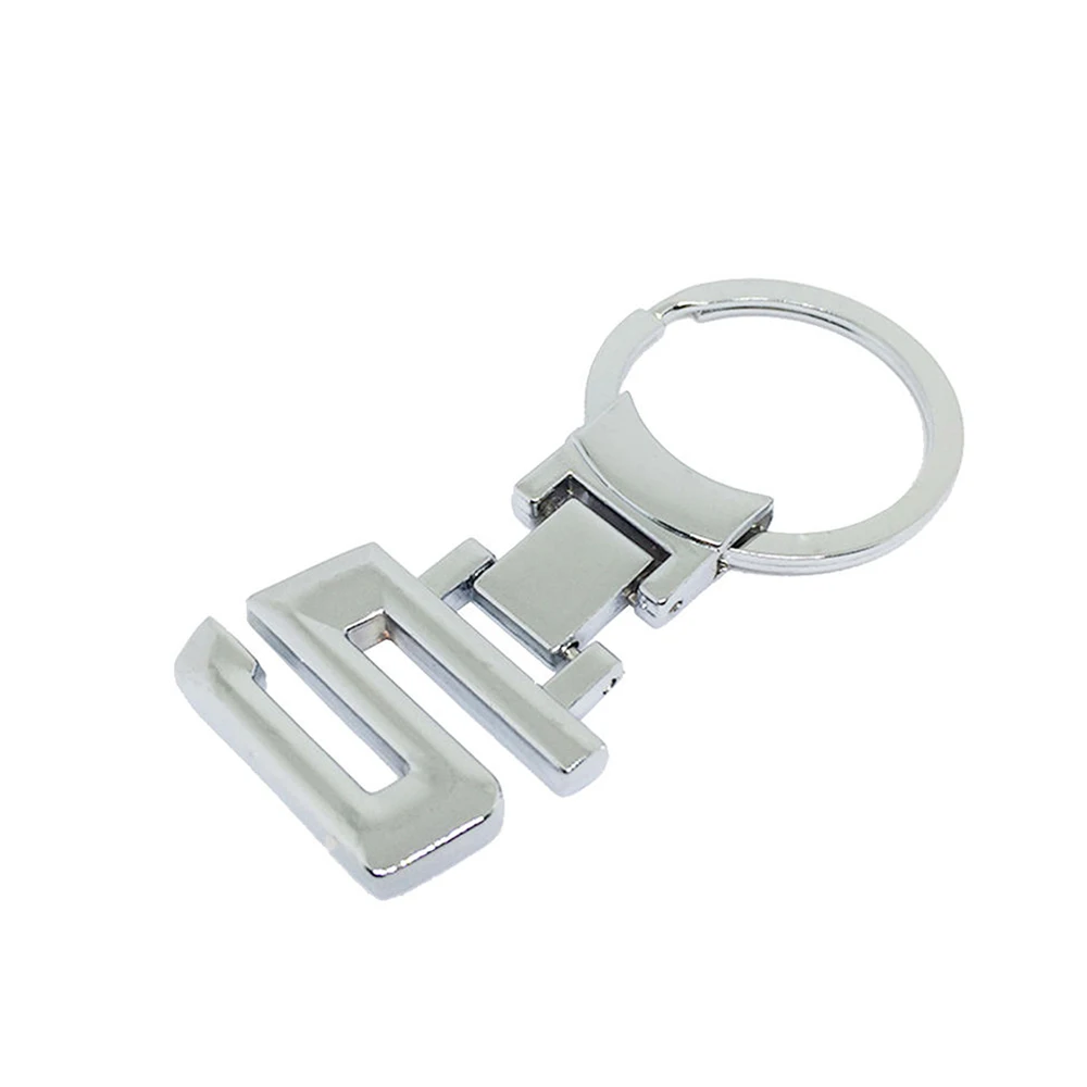 Metal Keychain Fashion Creative Modified Digital Metal Car Keychain Key Ring For Adui Lexus Bezn BMW X 1 3 5 6 7 8 Logo Car Styling