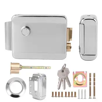 

DC12V Single Headed Electric Control Lock Anti‑Theft Security for Home Door Access Low Failure Rate Left Reverse