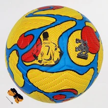 New 2021 Yellow Soccer Ball Football Match Training Balls Size 5 High Quality PU Seamless Custom LOGO Team Name