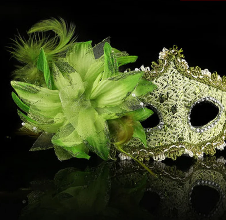 Сексуальная Венецианская маска с бриллиантами, венецианские перья, цветок, свадебные, карнавальные, вечерние, для выступлений, фиолетовый костюм, сексуальная женская маска, маскарадный костюм - Цвет: 2