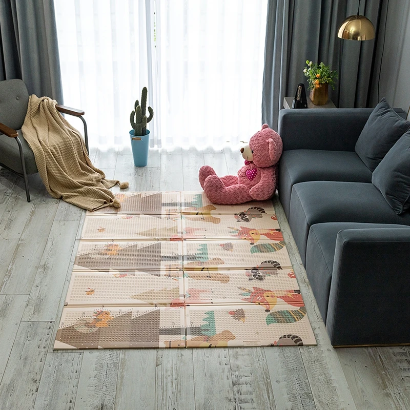 

Baby Play Mat Foldable Cotton Climbing Carpet Environmentally Friendly Mats For Children Game Pad Thickened Playmat For Kid Room
