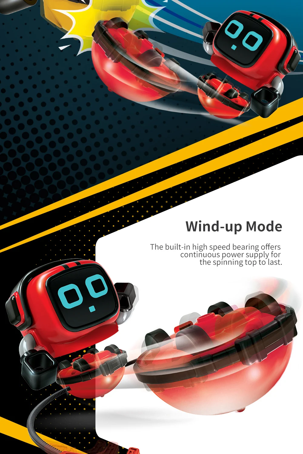 JJRC R7 волчок робот игрушка 2 в 1 гироскоп умный боевой робот Обучающие съемные игрушки мультфильм ветер автомобиль Подарки для детей