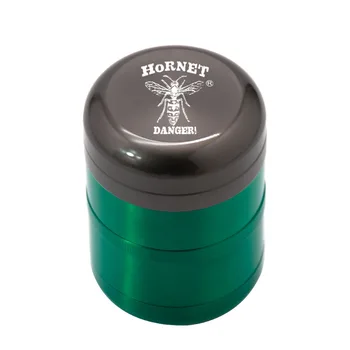 

HORNET Zinc Alloy Herb Tobacco Grinder with Pollen Catcher 60mm 6 Piece Metal Smoke Grinder Smoking Accessories