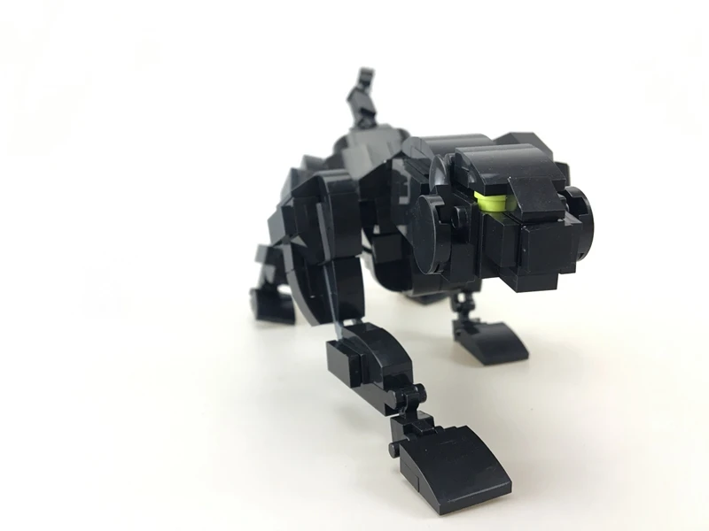 Собранный строительный блок животное бионическая моделирующая фотоигрушка |