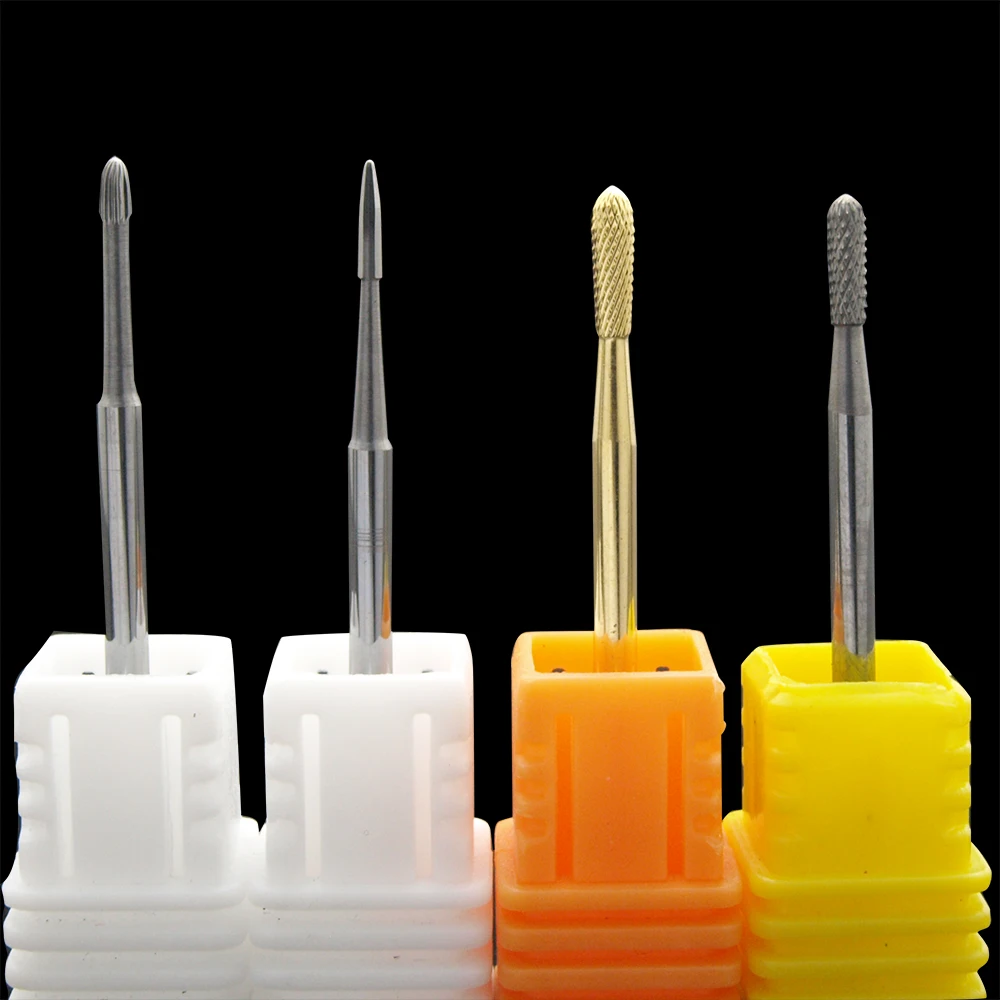 Easy Nail New 4 kindsTungsten Carbide Drill Bit Milling Cutter Eletric Manicure Machine Equipment Cuticle Clean Burr Dental | Красота и
