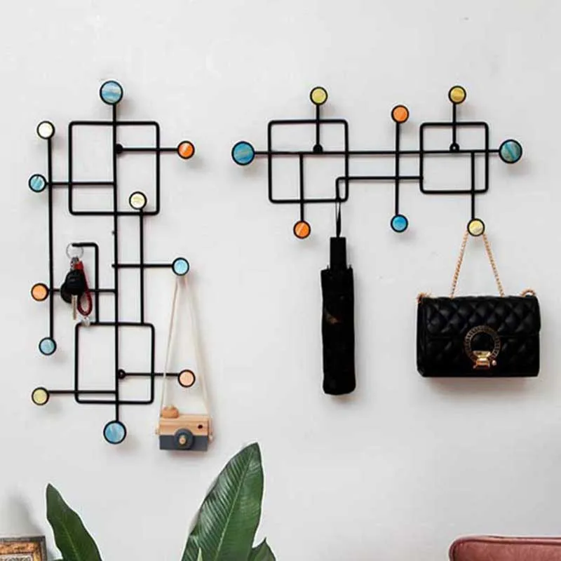 Скандинавский настенный крючок Современная полка для хранения крыльца