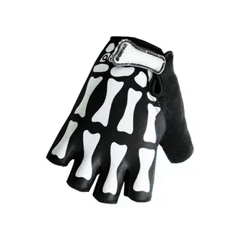 

Practical Lycra Fabric Black White Motion Cycling Half Finger Gloves Ridding Gloves Hiking Riding Mountain Bike