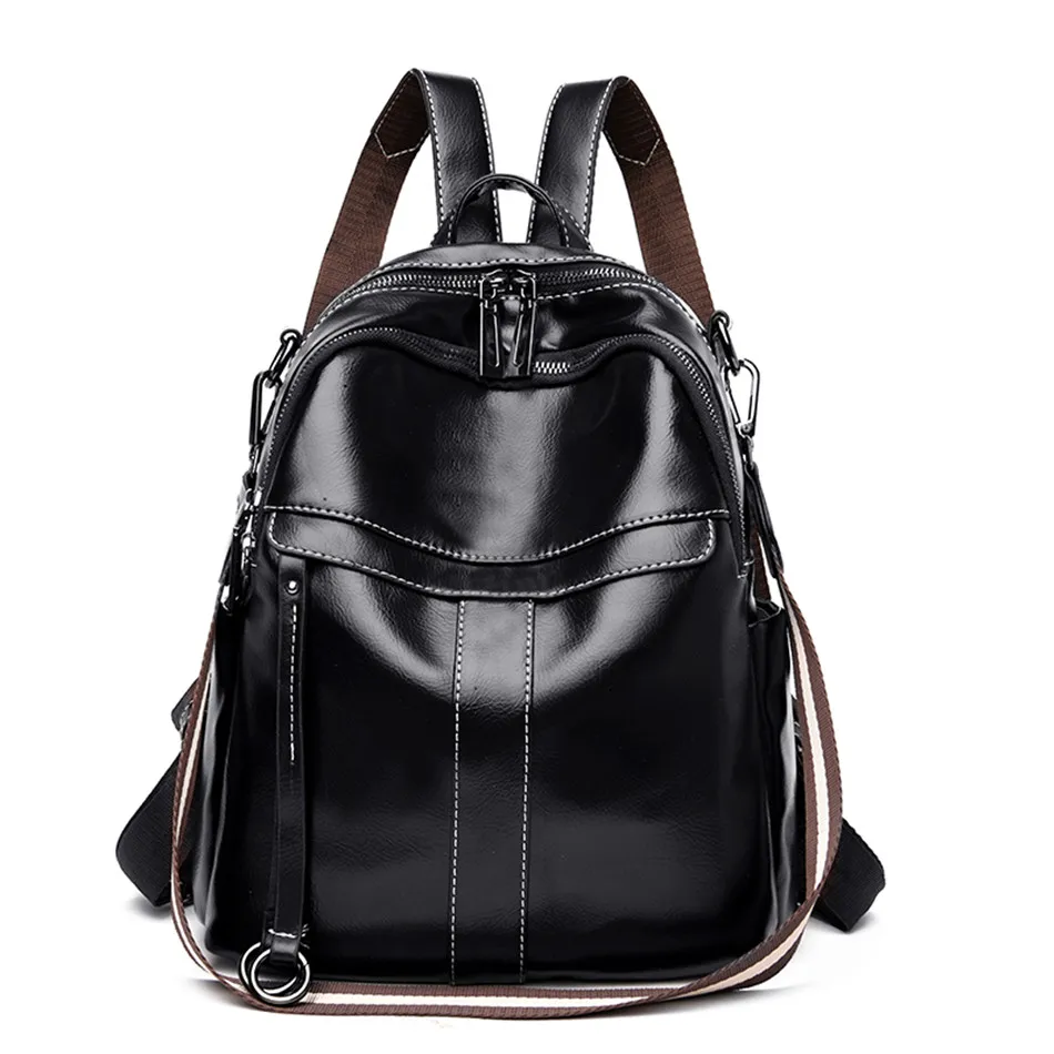 Многофункциональный рюкзак, винтажные женские рюкзаки, мягкие кожаные сумки через плечо, дизайнерские школьные сумки для девочек, повседневный рюкзак для путешествий