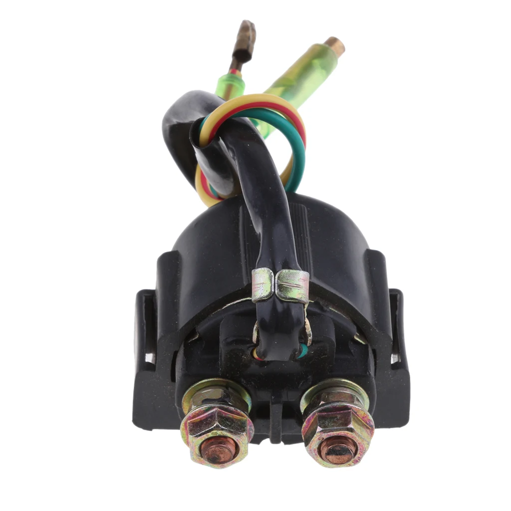 Black Marine Boat Starter Relay Solenoid for Yamaha 40HP Outboard Motor