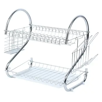 

Yonntech Stainless Steel Kitchen Shelf Organizer Dishes Drying Rack Over Sink Drain Rack Storage Countertop Utensils Holder