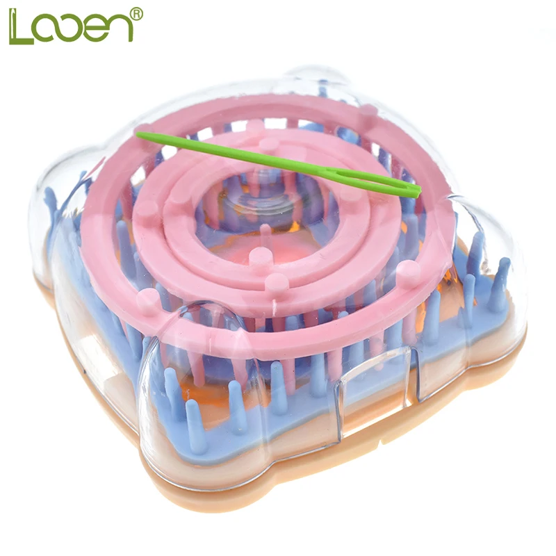 6 Pcs/lot Knitting Loom Flower Daisy Pattern Maker Wool Yarn Needle