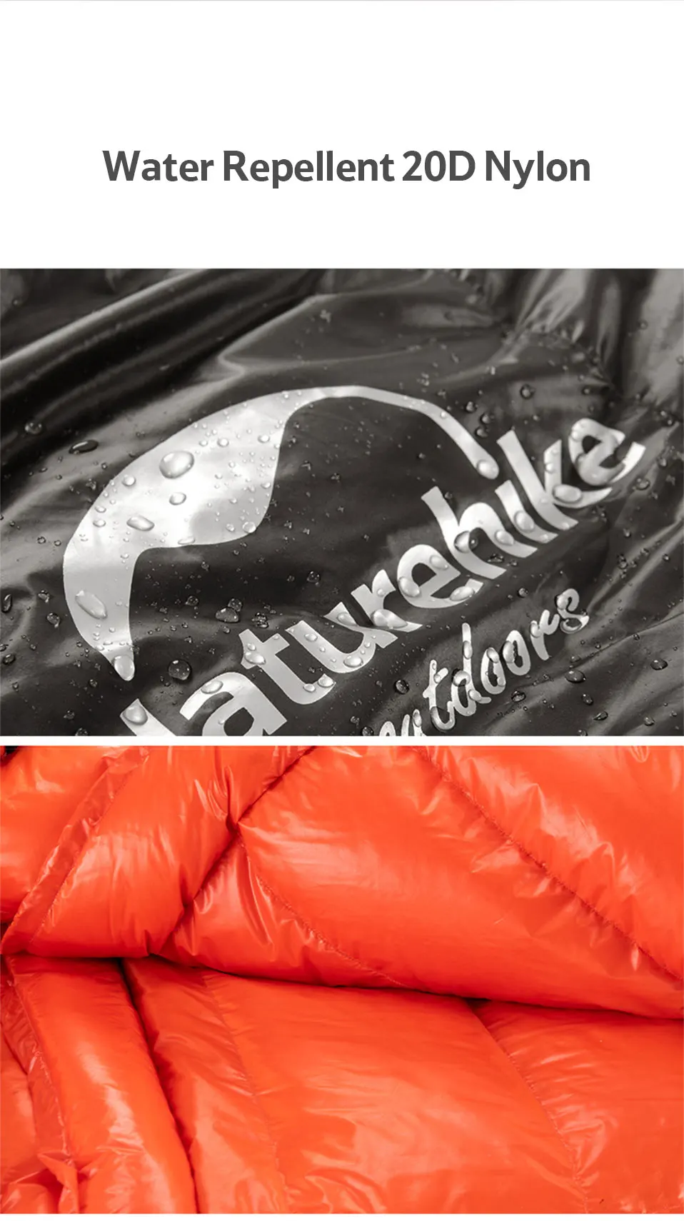 Naturehike пуховый спальный мешок уличная утолщенная теплая походная Одиночная спальная сумка взрослый светильник спальный мешок для мам NH19YD001