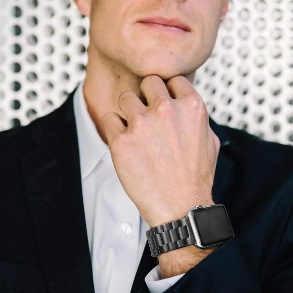 Миланская петля ремешок для Apple watch 42 мм 38 мм iWatch ремешок 44 мм 40 мм браслет из нержавеющей стали Apple watch 4 5 3 Аксессуары