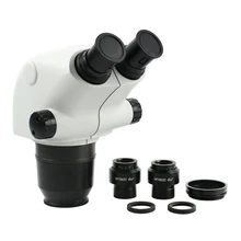 Новинка 3,25-130X, стерео микроскоп, бинокулярная головка WF10X/22 мм, резиновый окуляр, защита для глаз, аксессуары для микроскопа