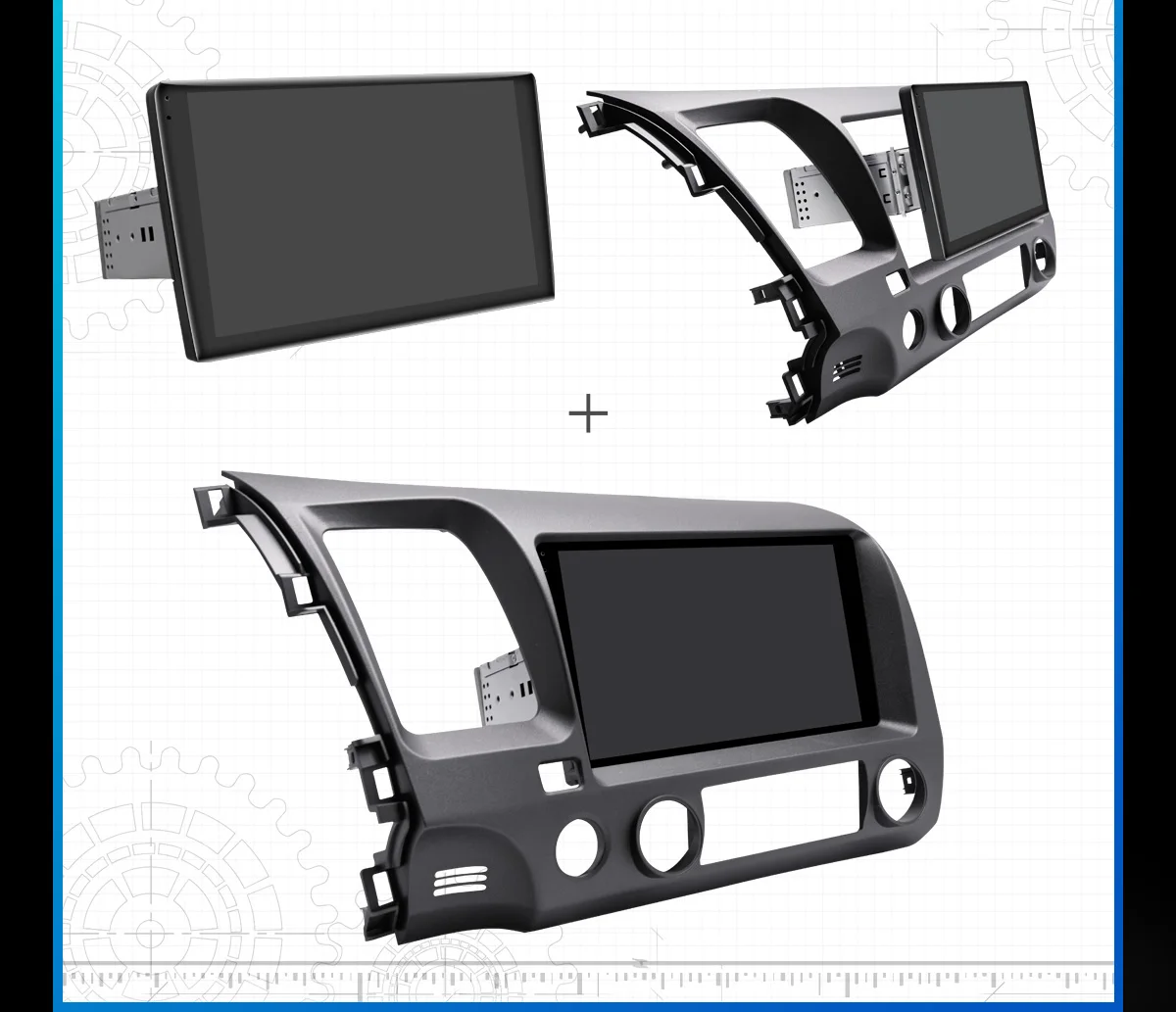 HD 9/10 дюймов android 8,1 автомобильное радио головное устройство для Honda Civic 8 FK FN FD 2006-2011 Автомобильный DSP стерео Мультимедийный плеер 2+ 32 ГБ/4+ 64 ГБ