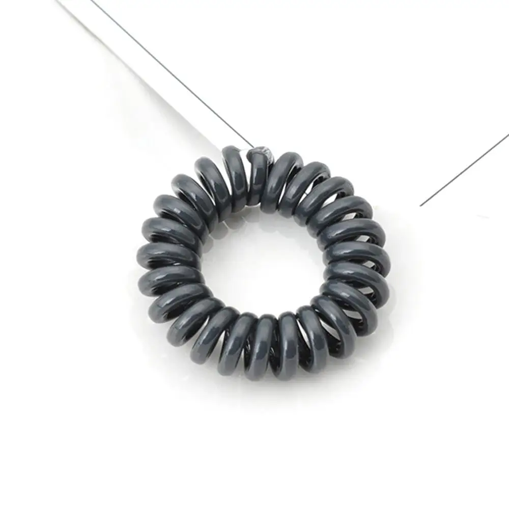 1 шт. высокая эластичность телефонная катушка повязки для волос для женщин спиральная завивка волос Галстуки для девочек кольца для волос Веревка Леопардовый конский хвост аксессуары для волос - Цвет: A10