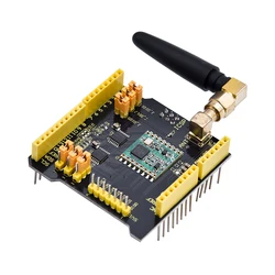 Keyestudio Placa de expansión inalámbrica FSK, escudo RFM69HCW, 868Mhz, con antena Compatible con Arduino UNO & Leonardo & Mega & DUE Board