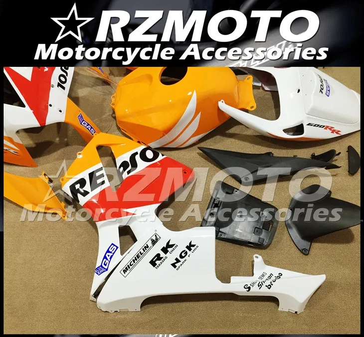 4 подарки ABS мотоцикл полный обтекатель комплект подходит для CBR600RR F5 2005 2006 05 06 cbr600 600RR тела набор оранжевый