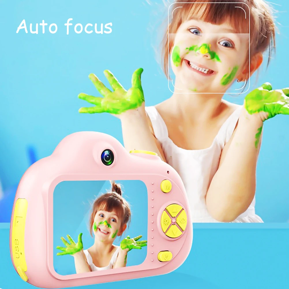 Детская камера, игрушки для детей, цифровая камера 26MP HD 2,0 дюймов, экран, двойная Селфи, видео игра, видеокамера, игрушки для детей с 32 Гб, SD