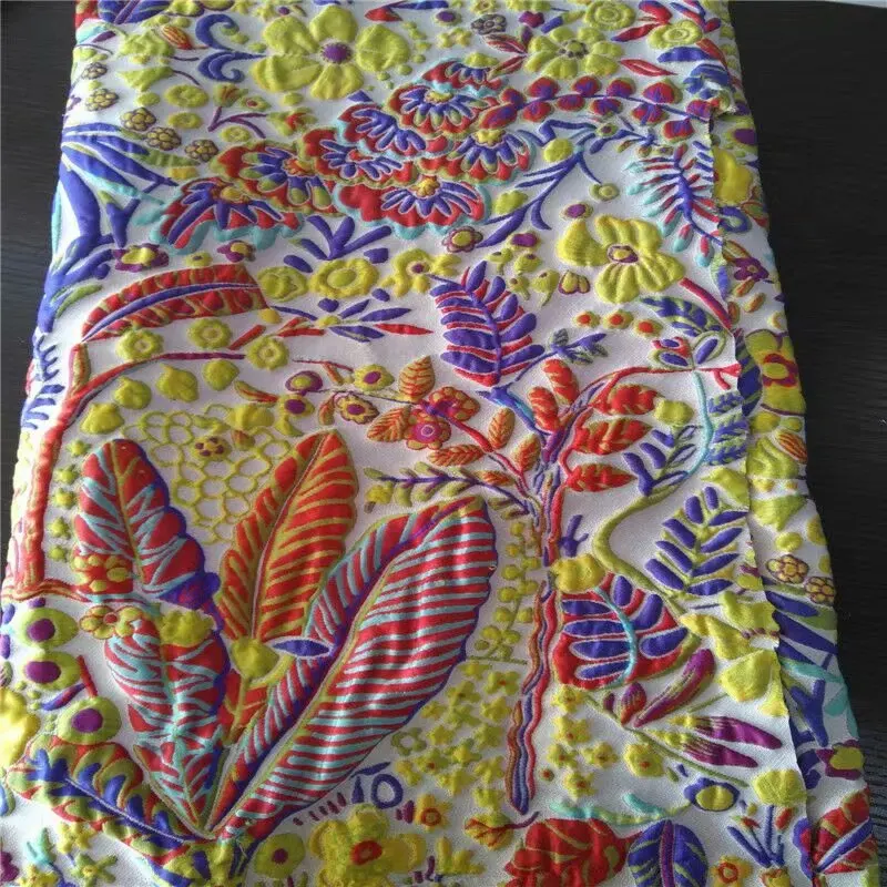 5yards Высококачественная жаккардовая парчовая ткань нигерийский Тюль кружевная ткань красная французская Сетка кружевная ткань для свадебной вечеринки DHL08 - Цвет: 5yards