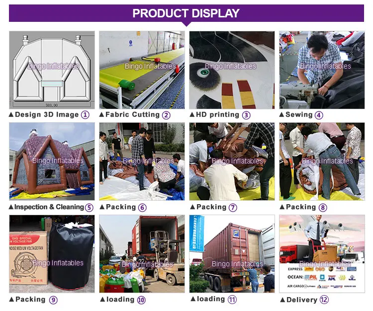 Outdoor activities 9.3x3.4x6.3mH inflatable movie screen tent for party / inflatable projection screen toy tent