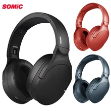 SOMiC SC2000BT bluetooth Игровые наушники USB/3,5 мм HIFI bluetooth 5,0 гарнитура складная стерео бас гарнитура с микрофоном для PS4