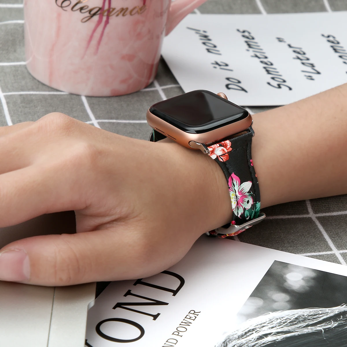 Кожаный ремешок для часов Apple Watch 38 мм 44 40 42 кожаный браслета Iwatch 83005|Ремешки часов|