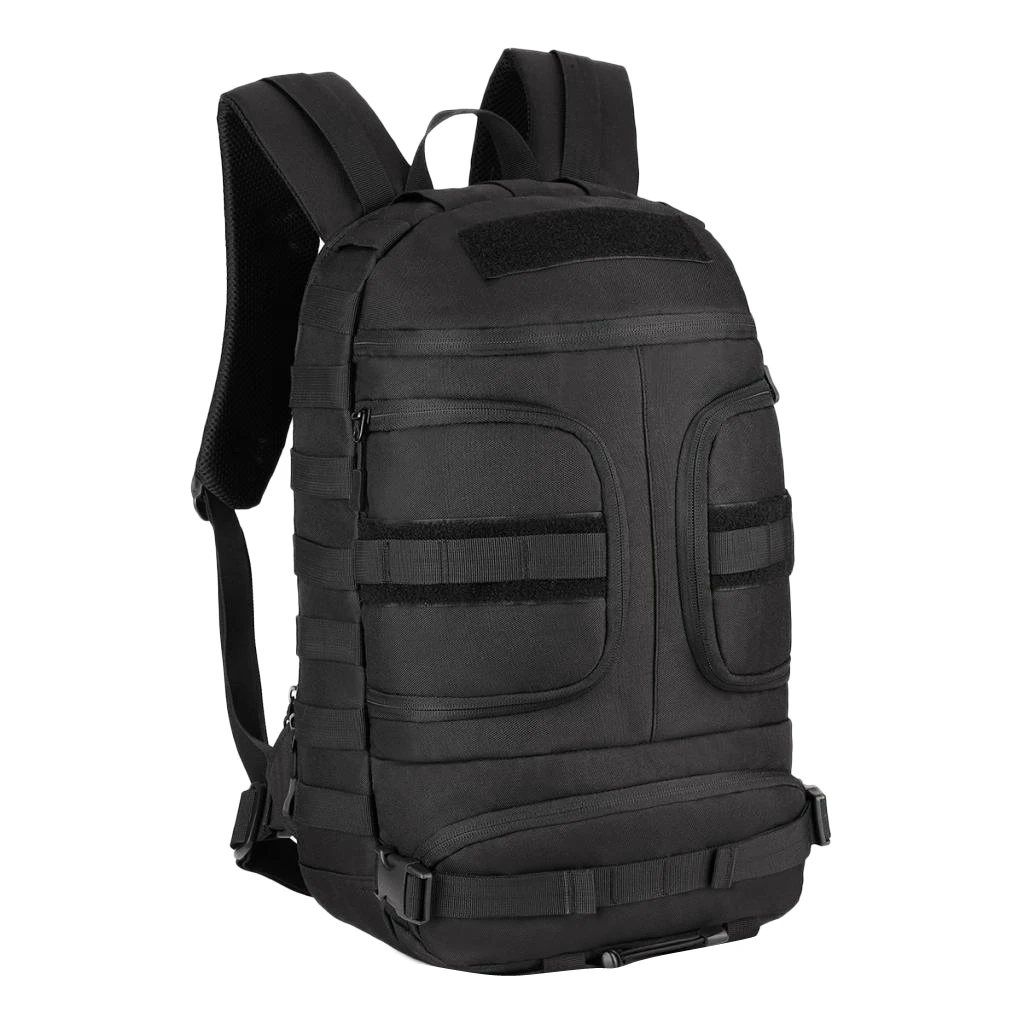 35L Водонепроницаемый Рюкзак Molle для ноутбука, рюкзак для ноутбука, сумка для кемпинга, походов, Путешествий, Походов, охоты - Цвет: Black