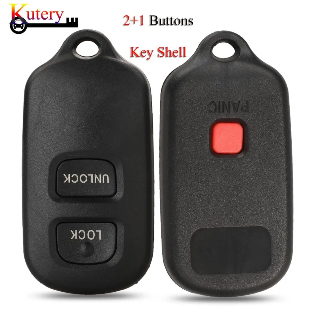 

jingyuqin Remote Key Shell Case Fob Keyless Entry 2+1 Buttons For TOYOTA RAV Cruiser 4Runner Camry Celica Echo Highlander