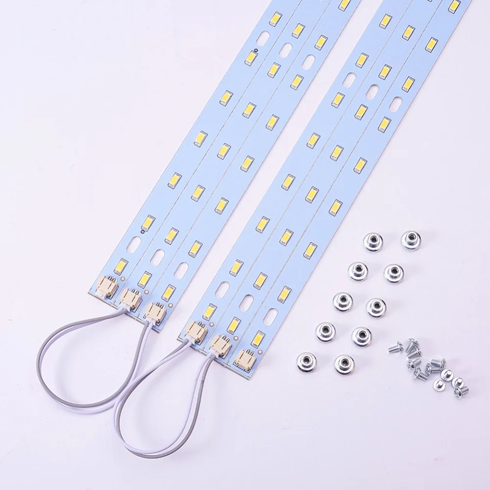 Othmro 1 шт. 5730 SMD СВЕТОДИОДНЫЙ алюминиевый потолочный светильник 36 Вт/24 Вт/32 Вт/30 Вт/12 Вт теплый белый 3000 К длина 31 см/40 см/52 см