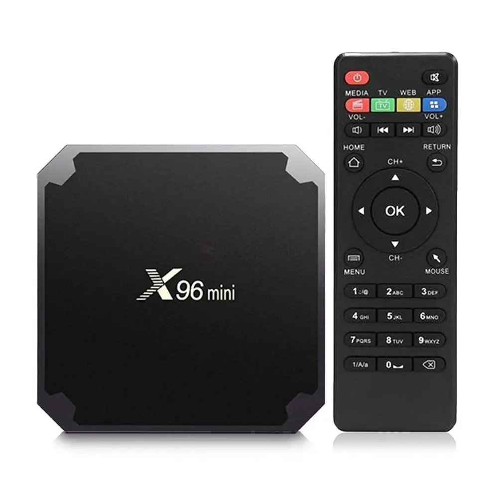 HD X96mini Android 7,1 Smart tv BOX 1 ГБ/8 ГБ ТВ приставка X 96 мини Amlogic S905W H.265 4K 2,4 ГГц WiFi медиаплеер телеприставка