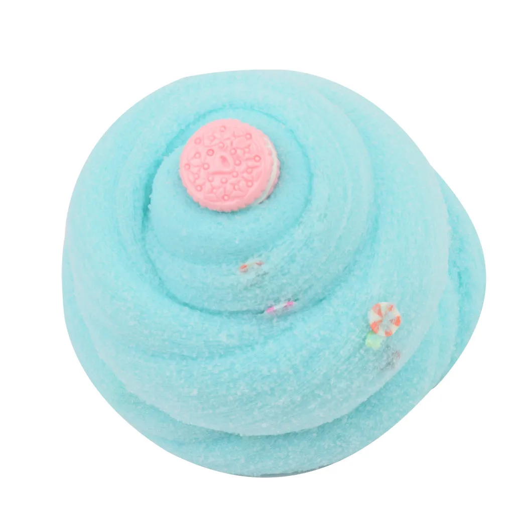 A Цветные пушистые слизи игрушки DIY полимерная глина игрушки 5 унций DIY Смешивание цвета мороженое облако глина с аксессуарами слизи дети глина игрушка - Цвет: A