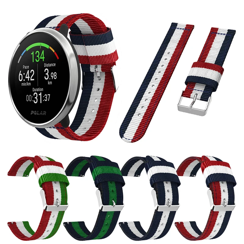 

Fashion Nylon band for POLAR IGNITE Watch Strap Watchband for POLAR Vantage M Replacement Bracelet Wristband 22mm 20mm