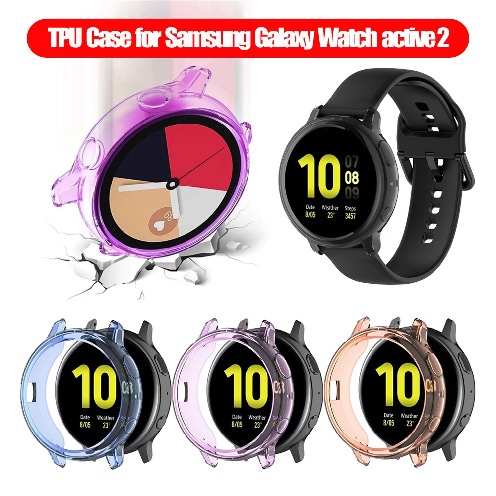 Screen Protector Samsung Galaxy Watch Active 2 Tpu Smart Watch Case
