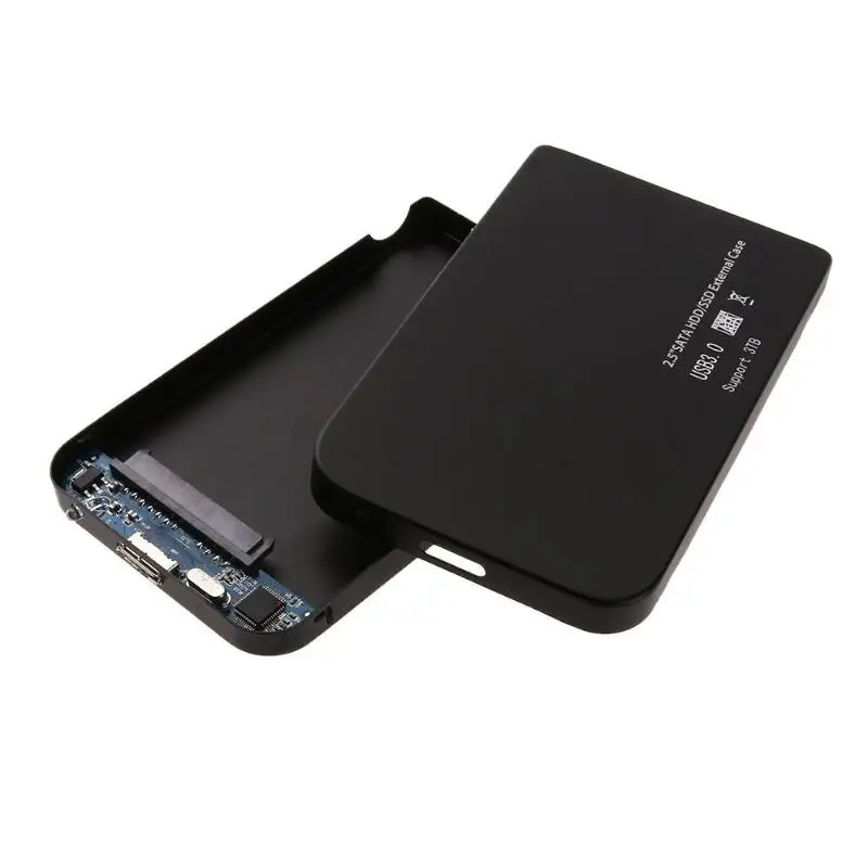 Чехол для жесткого диска 2,5 дюйма USB 3,0 Ультра тонкий SATA SSD жесткий диск Док-станция корпус Высокоскоростной Алюминиевый сплав Мобильный жесткий бокс высокая скорость
