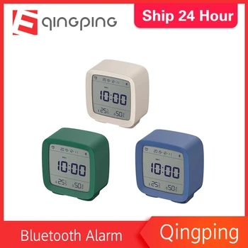 

In stock Xiaomi Cleargrass Bluetooth Alarm Clock smart Control Temperature Humidity Display LCD Screen Adjustable Nightlight