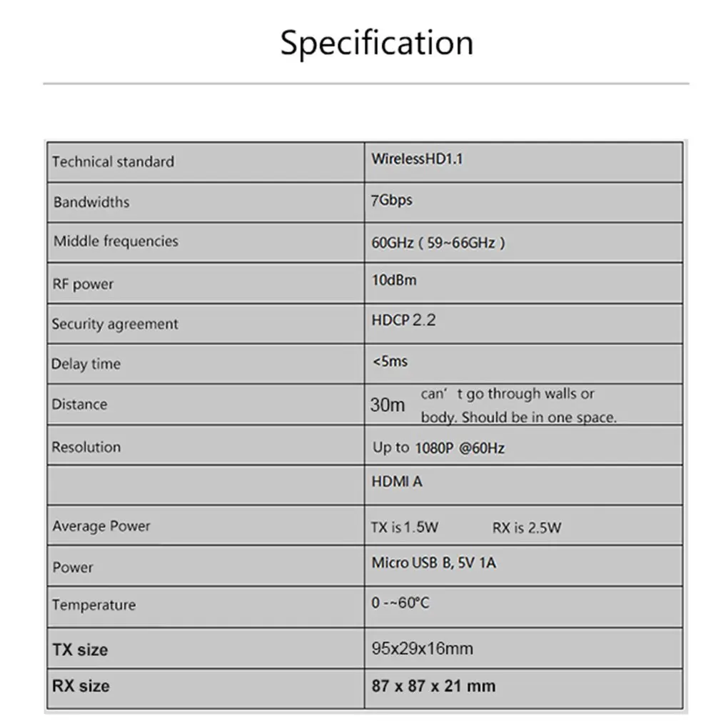Measy W2H Mini2 Wireless Hdmi Audio And Video Transmitter Transmitter+ Receiver Wireless Distance 30 Meters