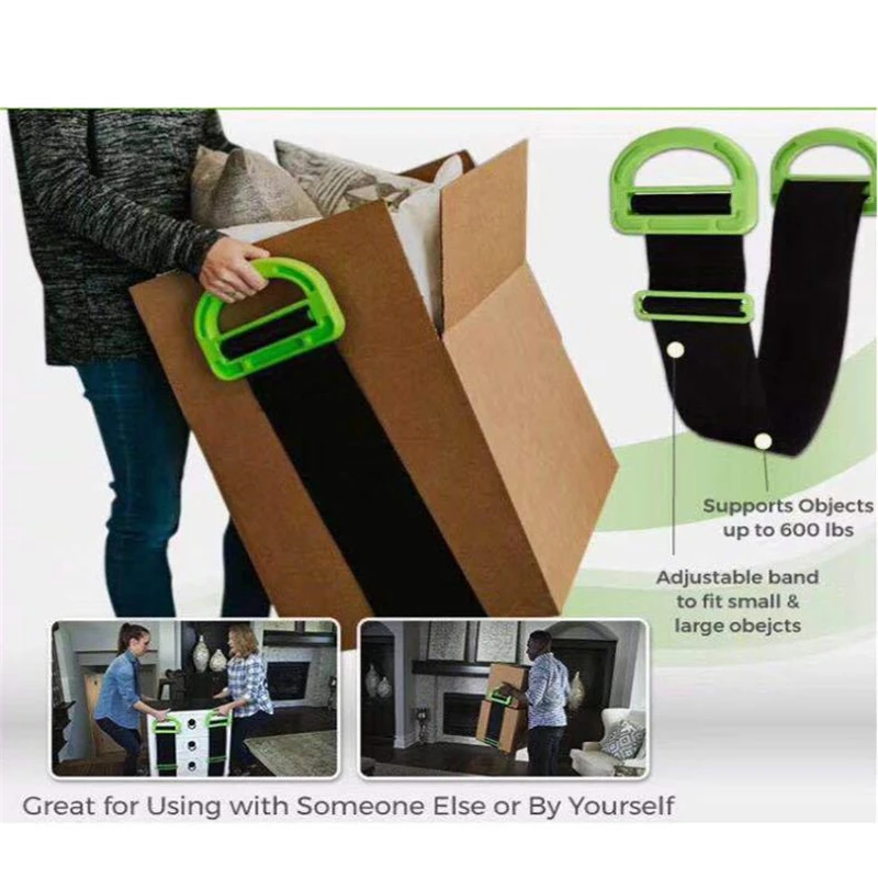 portable moving belt labor saving lifting furniture heavy objects moving rope conveyor belt