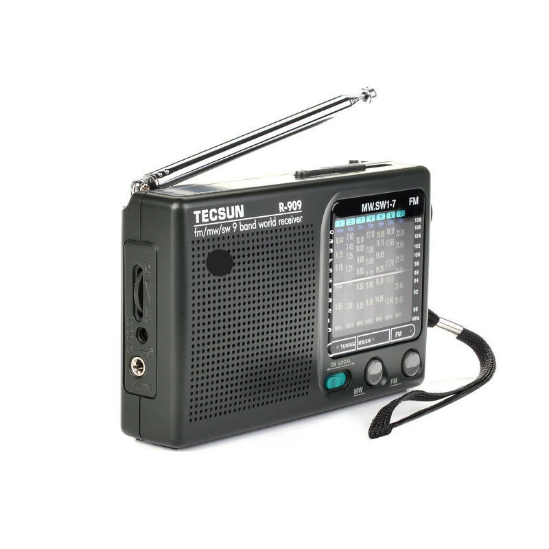 Tecsun R-909 R909 радио FM/MW/SW 9 диапазон слово приемник портативный радио Tecsun R909 стерео радио удобное радио