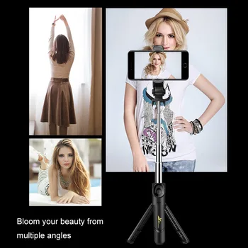 

Multi-Function Portable Live Broadcast Mobile Bluetooth Selfie Pole Tripod VH99