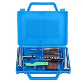 

1 Set 7-piece tire repair kit Tire diagnostic repair kit Wheel without camera Tire puncture repair tool kit for car motorcycle