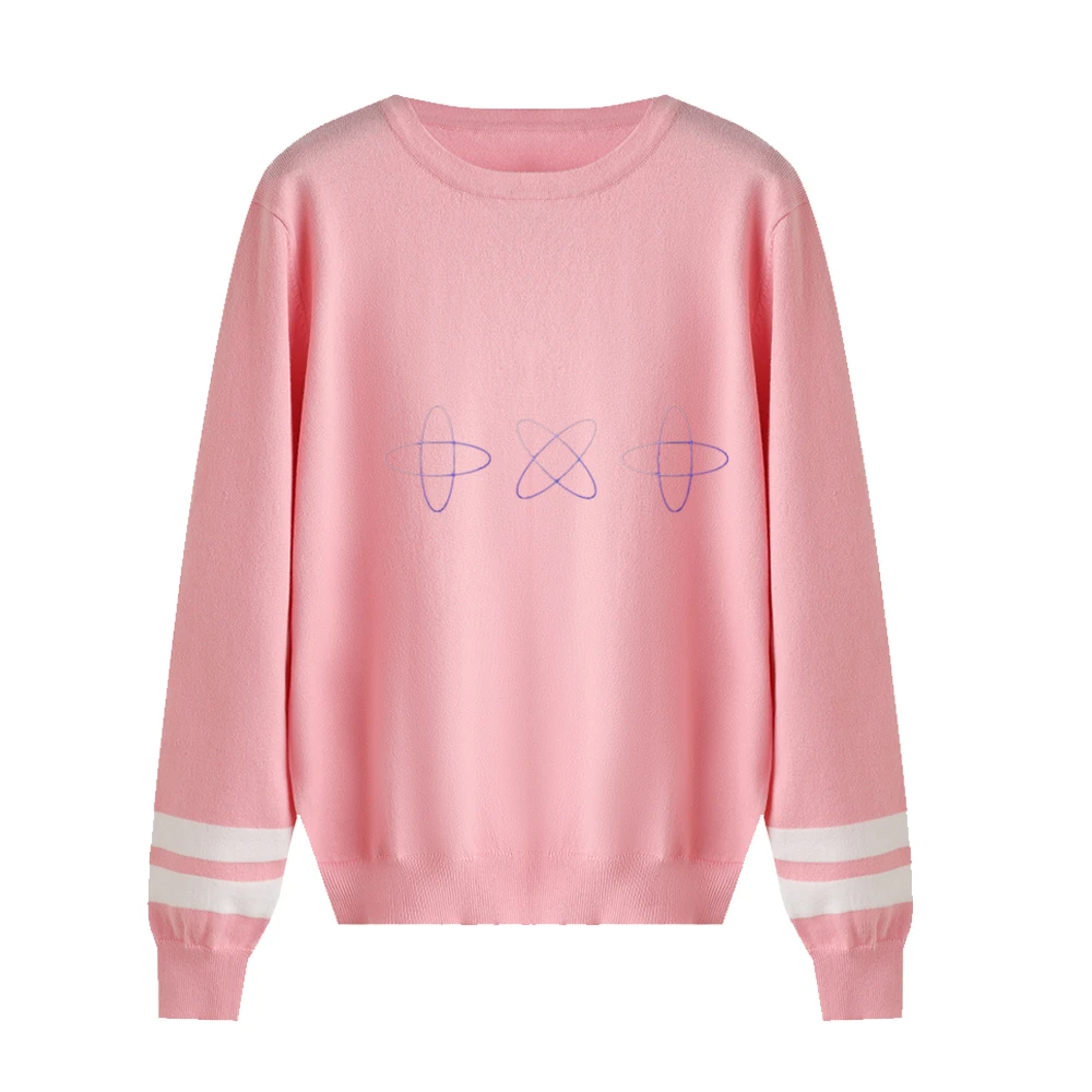 TXT TOMORROW X TOGETHER Kpop крутой свитер с принтом Harajuku Модный высококачественный зимний Кардиган с круглым вырезом сверхмодный свитер - Цвет: MY01
