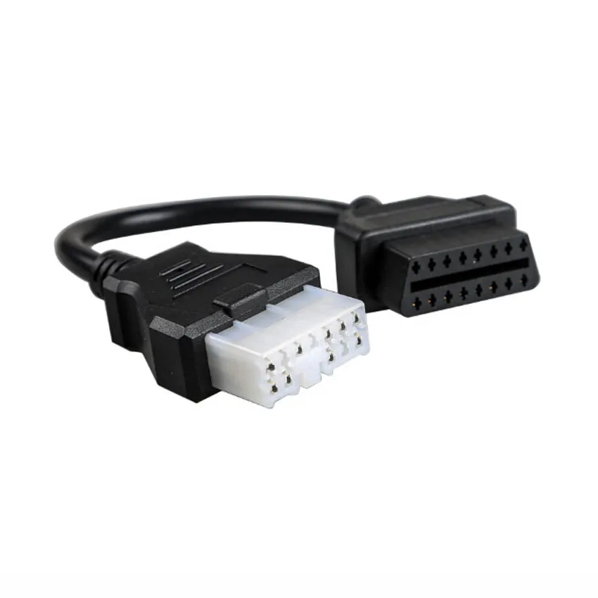 Высокое качество женский 12pin OBD1 OBD2 разъем для Mitsubishi Старый 12 Pin до 16pin штекер адаптера автомобильной соединительной линии