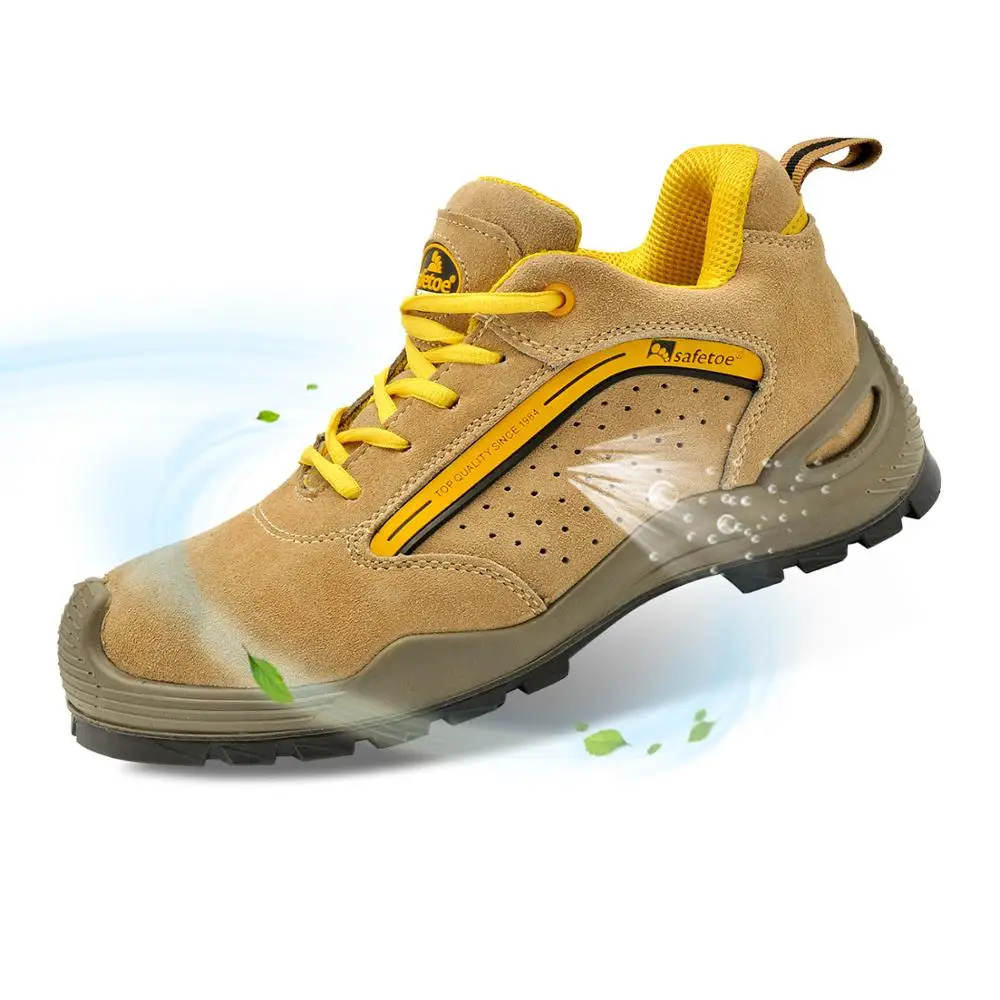Дизайн летняя модная анти-прокол воздухопроницаемая защитная обувь легкая мужская рабочая обувь для промышленности
