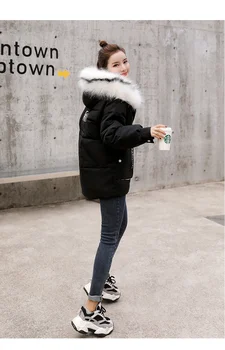 

Cotton-padded jacket female winter loose 2020 new winter heavy hair short brought down cotton-padded clothes coat qiu dong