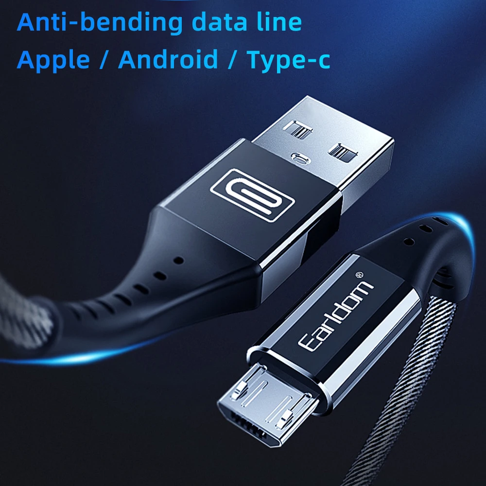 FDBRO 2.1A 1 м Micro USB кабель для samsung usb type-C кабель для huawei Xiaomi телефон данных USB кабель для Iphone 6 7 XS телефонный кабель
