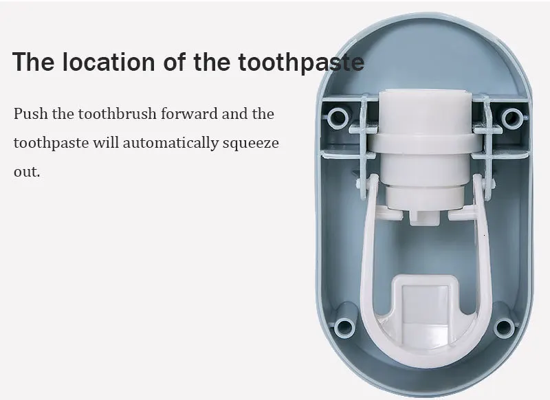 Настенный автоматический держатель для зубной пасты, кухонный унитаз, очищающее средство для лица, соковыжималка, стойка для хранения зубной пасты