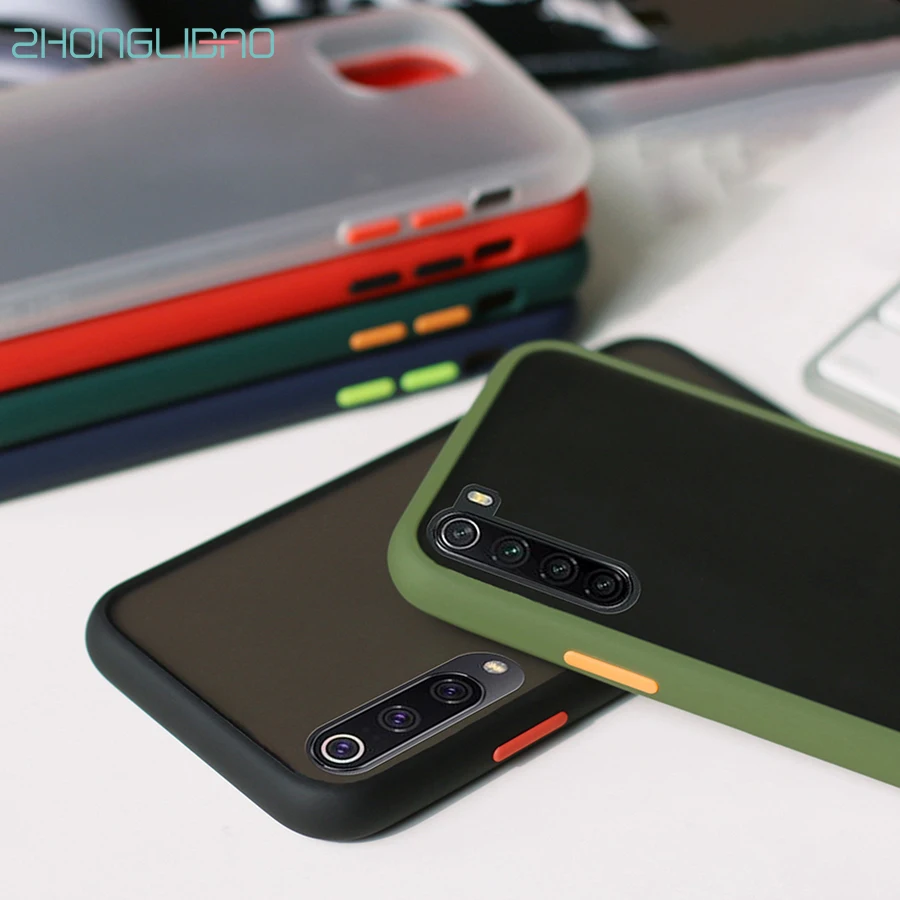 Противоударный чехол для Xiaomi Redmi K20 8 8a 7A Note 8t 7 6 Pro Mi 9 9t A3 Cc9 Cc9e 10 матовый жесткий